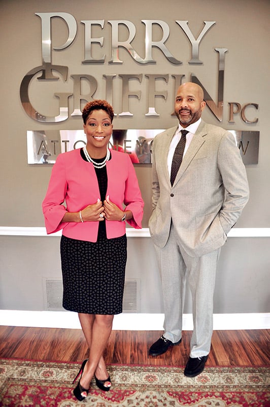 Image of attorneys Ravonda Griffin and John Keith Perry, Jr.